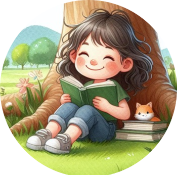 girl reading a book
